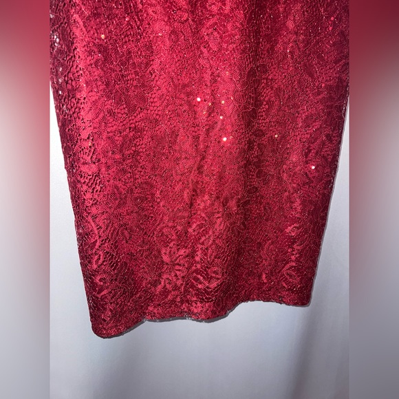 Lulus midi lace red dress - Picture 6 of 10